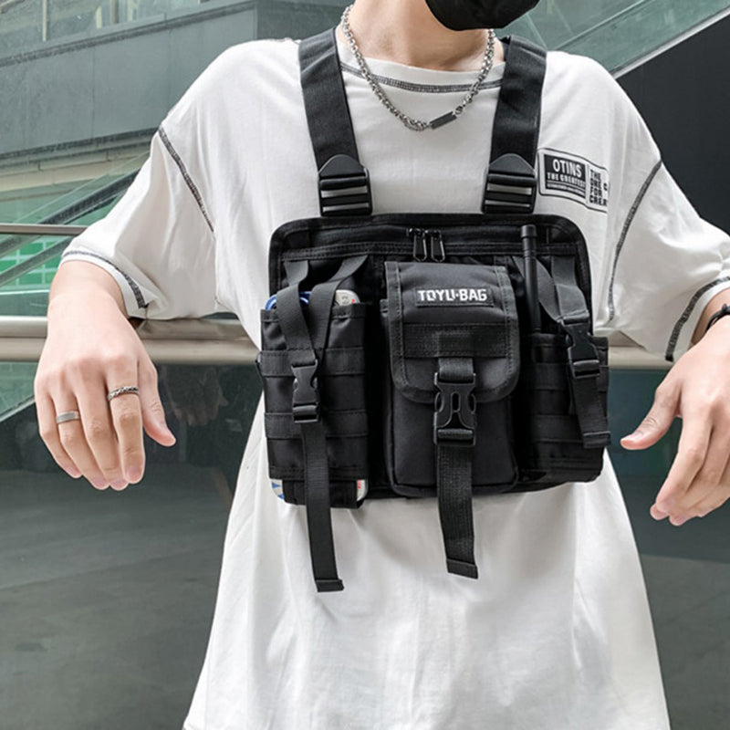 YH6025 Outdoor Tactical Vest Dual Shoulder Bag Oxford Cloth Chest Bag YH6025 Outdoor Tactical Vest Dual Shoulder Bag Oxford Cloth Chest Bag